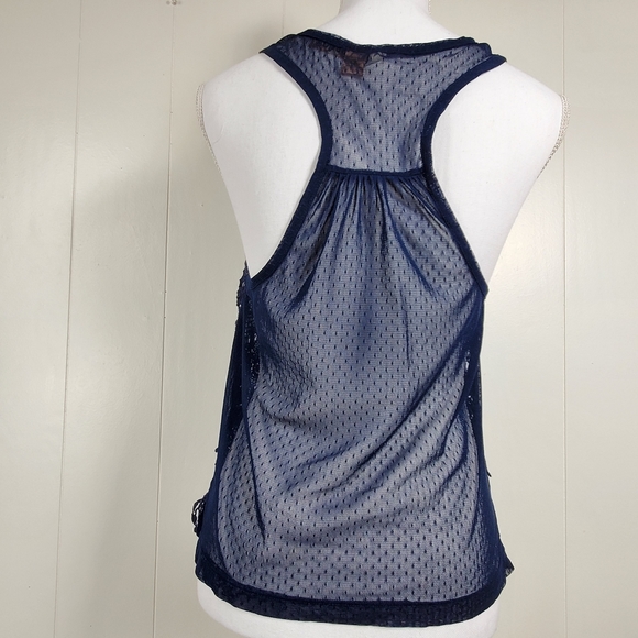 Eyeshadow embroidered boho hippie lace crop tanktop medium - Picture 8 of 9